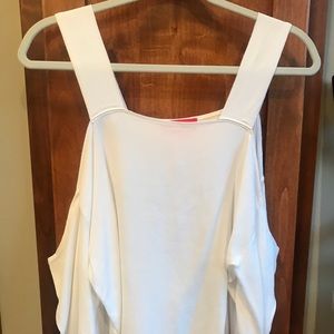 Otis and MacLaine cut out white blouse